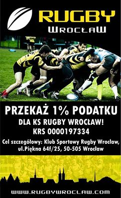 1% dla Rugby Wrocław – Dziękujemy!