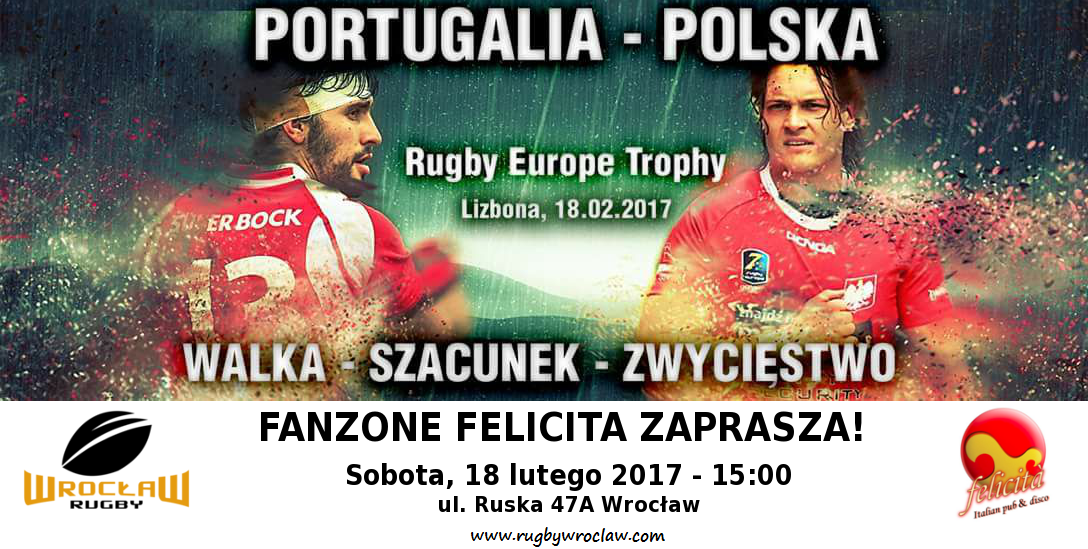 Portugalia – Polska -Rugby Europe Trophy transmisja we Wrocławiu!